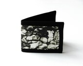 Vegan Friendly Billfold Wallet - Quabbin Rocks // Photo Fabric Collection