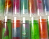 15 Recycled Crayons - Rainbow Crayon Travel Tubes (15 Recycled Crayon Travel Tubes)
