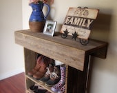 Console Table. Wood Entry Way or Wall Table 36 x 12 x 30 Wall Table Runner. Wood Furniture. Rustic Wood Table