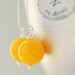Yellow Dangle Earrings, Lemon Yellow, Vintage Lucite Jewelry, Summer Earrings, Summer Wedding Jewelry, Sterling Silver - simplify