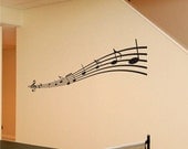 Music Notes Vinyl Wall Art Decal, Removable Wall Stickers