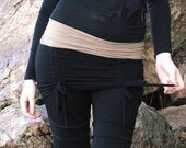 20% OFF ORIGINAL PRICE Cabaret Yoga Pants Organic Cotton with adjustable fold over skirt