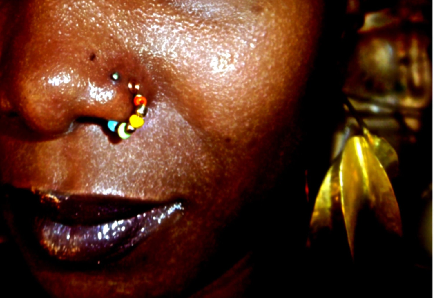 7 Afrikan Powers beaded Nose jewel