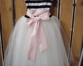 Striped Sweetheart Tulle Party Dress - Just Because I love You