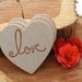 Rustic Love hearts set of 10 FREE SHIPPING
