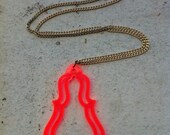 Sale Neon Chandelier Necklace in Acrylic