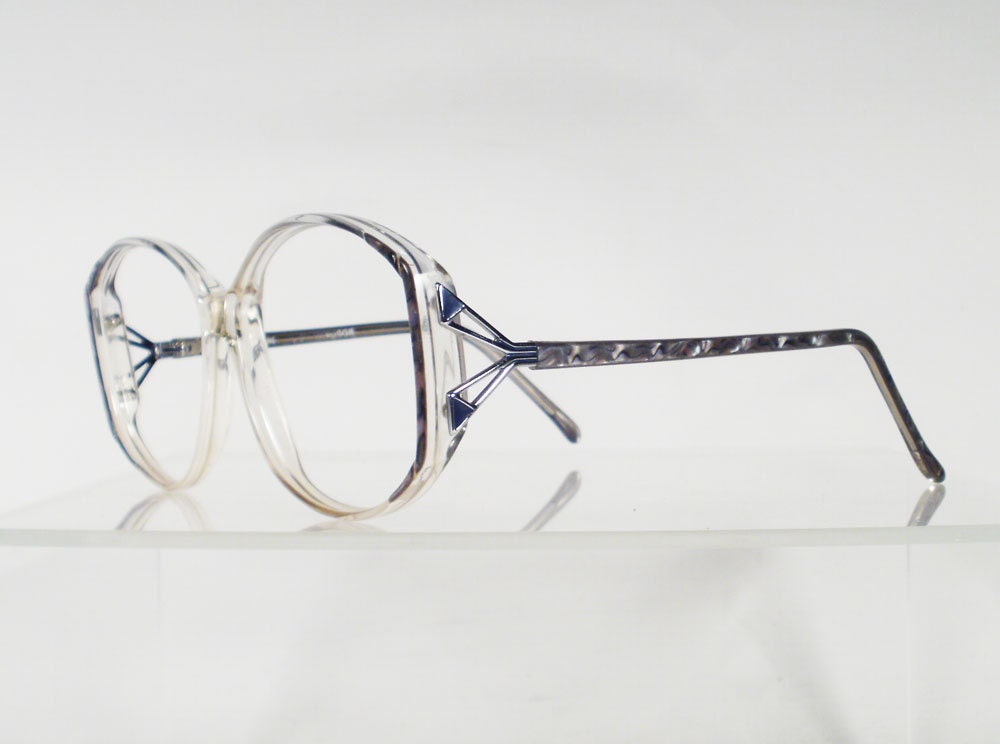 Clearance WINDSOR Blue and Grey Vintage Eyeglass Frames