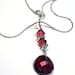 Red Swarovski Elements Bicone Crystal Necklace Set - Birthday Bridal Wedding Special Occasion