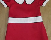 Retro 1960 Style Red Dress