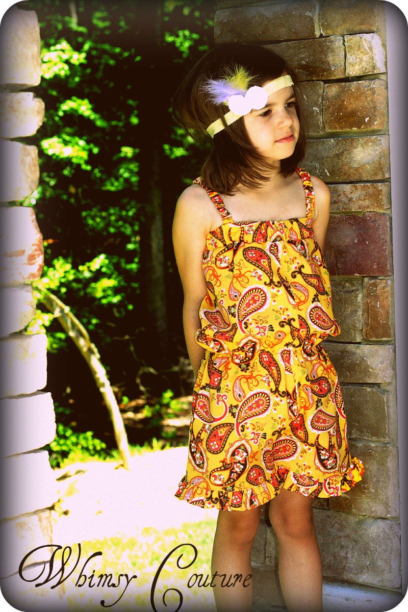 Whimsy Couture Sewing Pattern Tutorial PDF ebook -- Retro Romper -- nb-10 girls shorts, capris, pants Instant