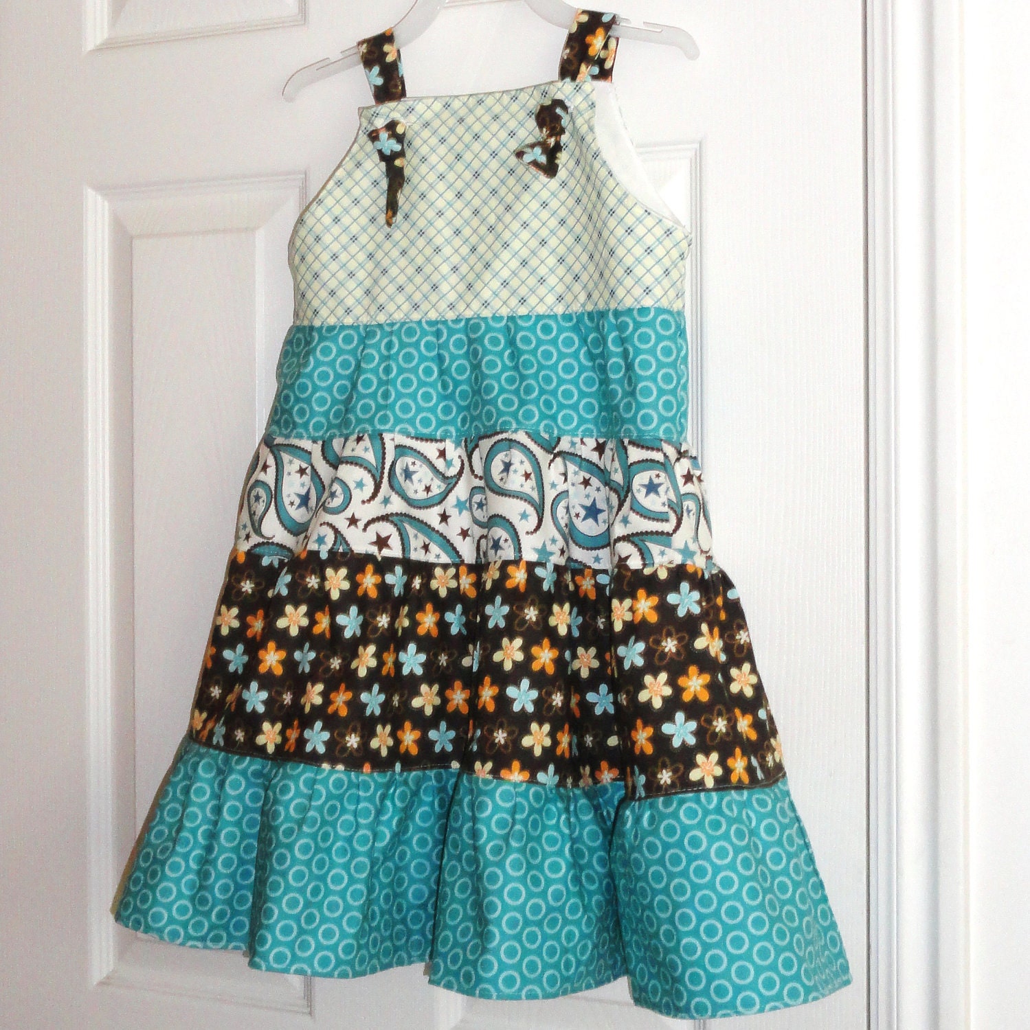 Girls Twirl Knot Dress Cowgirl Rodeo Dress 12m 18m 24m 2T 3T 4T 5 6 7 8
