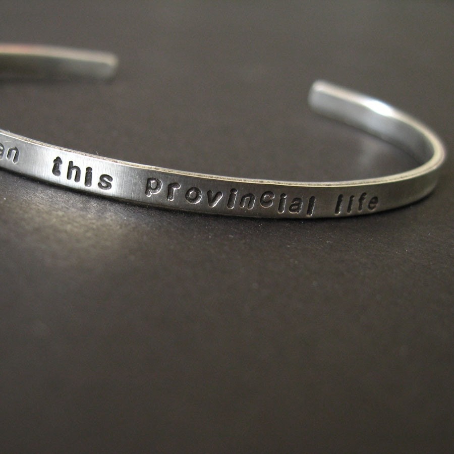 Personalized Sterling Silver Cuff Bracelet -skinny - custom bracelet