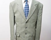 Size 48 Vintage Green Sport Coat