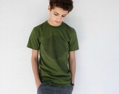 Mens Tshirt  M/L/XL in Olive Green - Animal Collective Nouns - summer fashion, american apparel mens tshirt, gift for him, typography