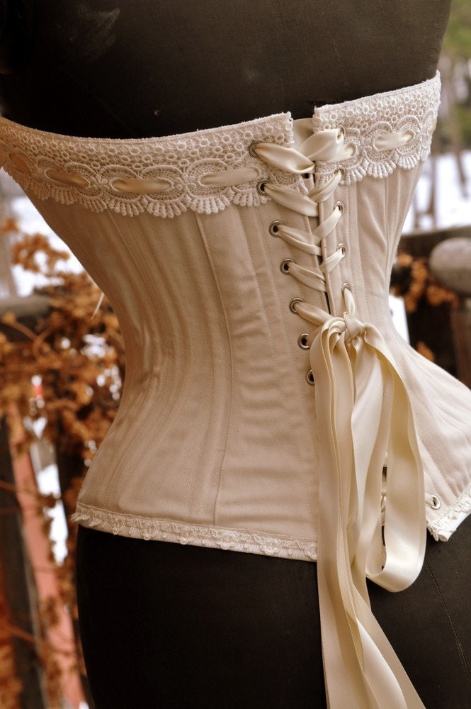 Rustic Wedding,  Bridal Lingerie, Steampunk Wedding, Overbust Corset