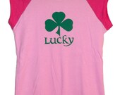 Lucky Shamrock American Apparel Shirt (Child Sizes 8, 10, 12)