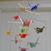 Origami Crane Mobile - Assorted Washi Print Papers
