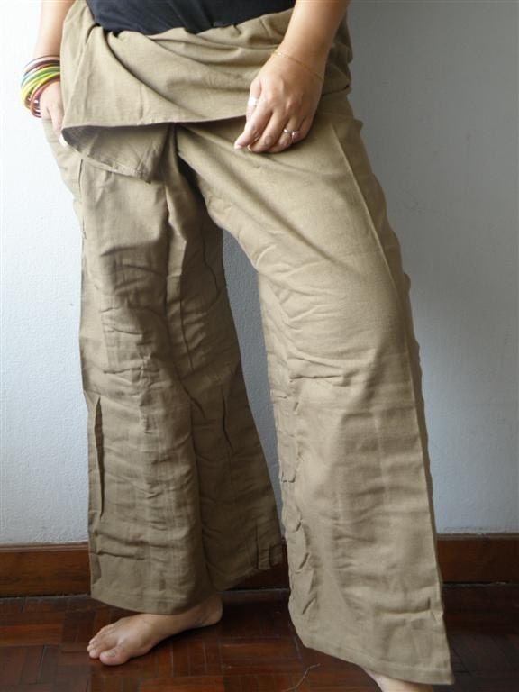 Cafe' Ole'  CotTon Thai Fisherman Wrap Pants PERFECT for All SiZe