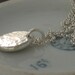 Sterling silver necklace Organic eco friendly silver necklace Recycled silver necklace