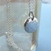 Silver necklace, Eco friendly necklace, Hand forged Recycled sterling silver necklace