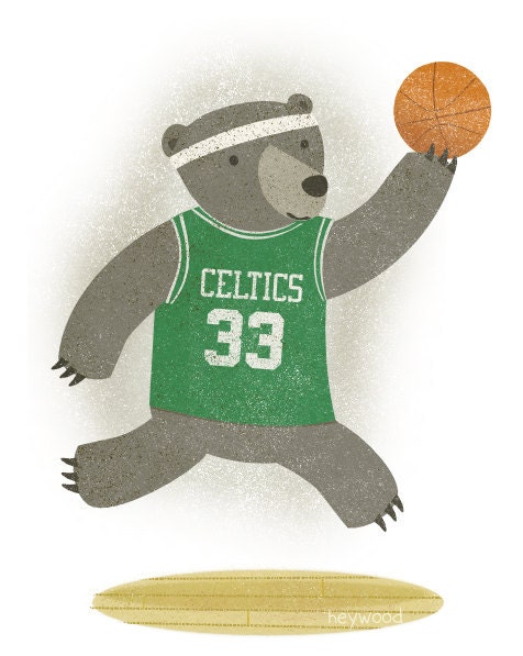 Basketball Bear - 8x10 Print
