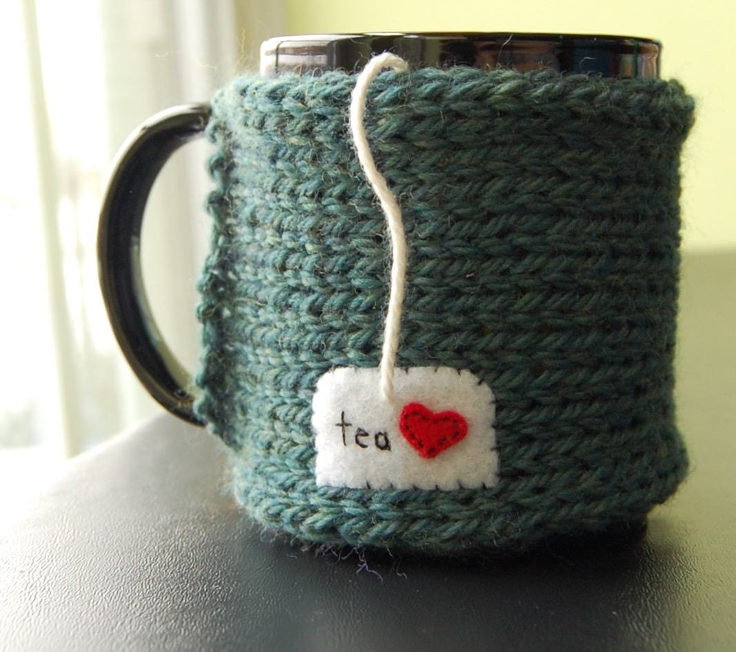 Personalized Tea Mug Cozy - Customize this Coffee Cup Cosy - Made to Order