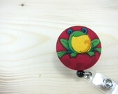 Retractable Badge Holder Cute Badge Reel Stocking Stuffer (Clip-on) - Frog