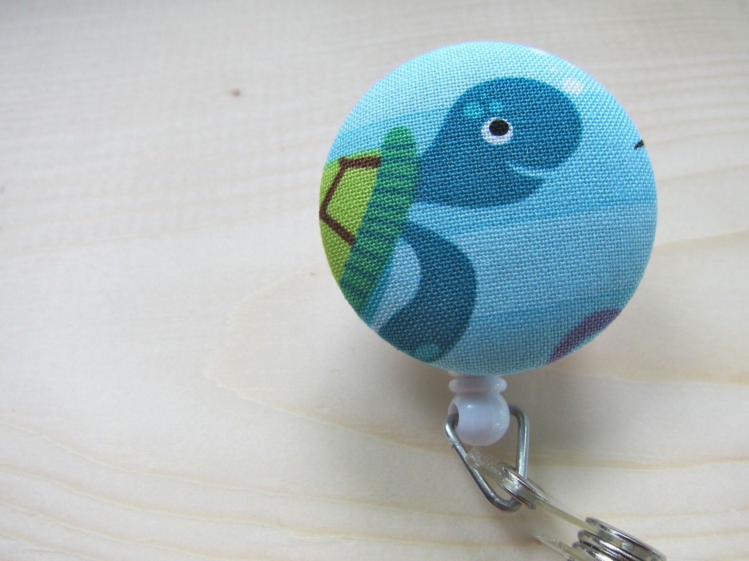 Badge Reel ID Badge Holder Retractable Badge ID Holder Lanyard - Sea Turtle