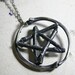 snake rib and twig. lily dale pentacle necklace.