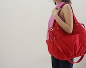 5th Anniversary 15% SALE - Anna in Red // messenger / shoulder bag / diaper bag / School bag /  Purse / tote / women / For her