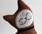 Cat Plush Folk Wool - Arabica Cat