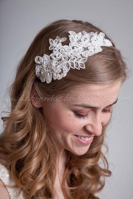 Lace Headband, Bridal Headband - Sabrina
