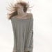 Oversized Raglan Long Sleeve Top - Heather Grey