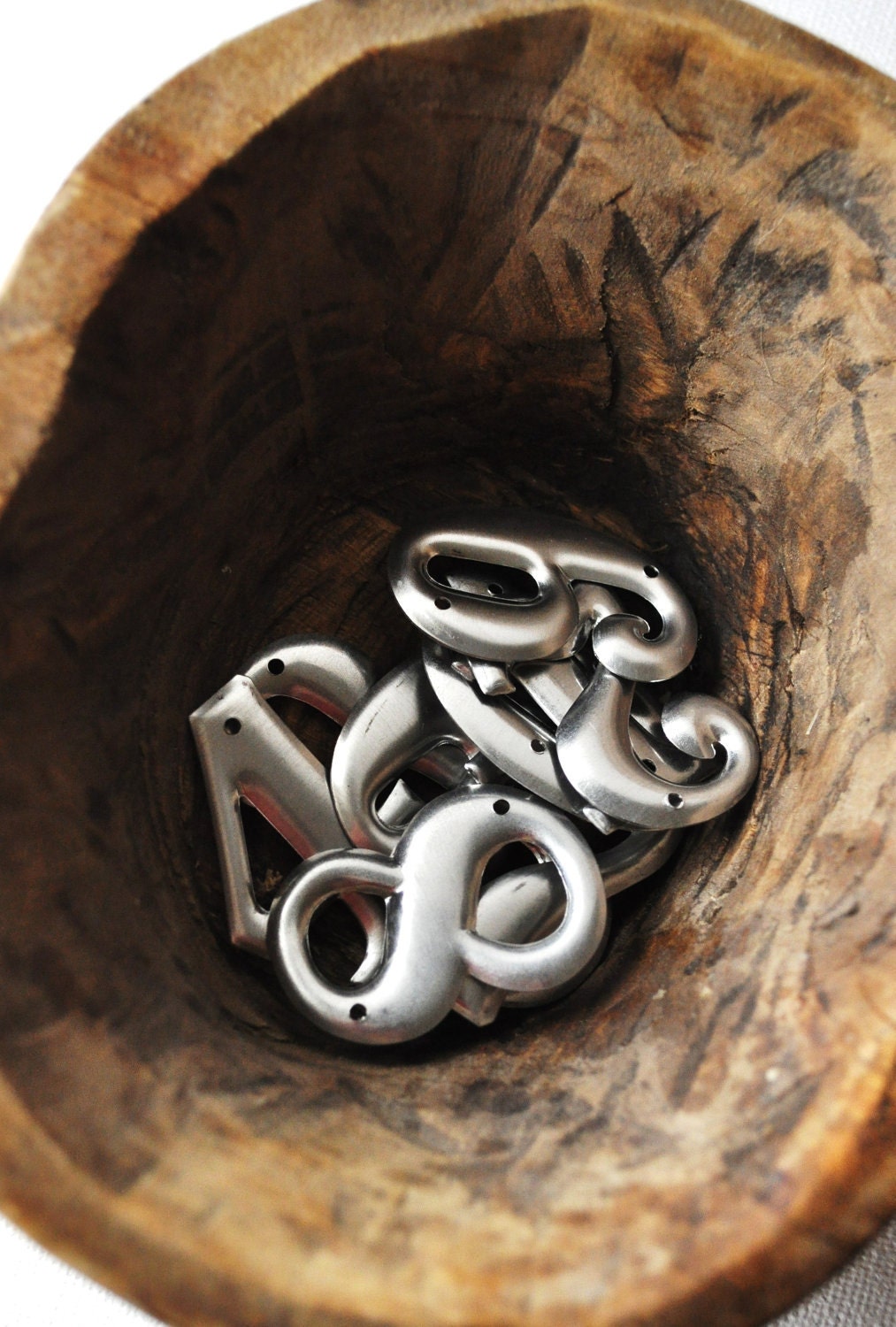Metal Numbers Set 0 thru 9 Vintage Aluminum Pole Markers