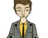 miniature moveable paper doll