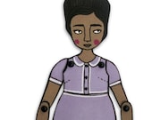 miniature moveable paper doll