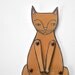 kitty cat moveable paper doll (in ginger)
