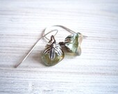 Fleur II Posy Drop Earrings in Aquamarine and Silver