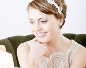 SIMONE - Beaded Lace Headband by Bethany Lorelle on Etsy