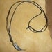 Badger claw necklace - real badger front claw on hand-braided adjustable cord in black, natural, or red-brown