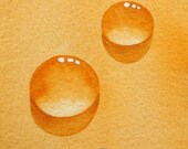 Citrus Drops an Original Watercolor Painting ACEO