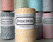 Yellow Baker's Divine Twine, 240 Yards, 720 Feet, Lemon
