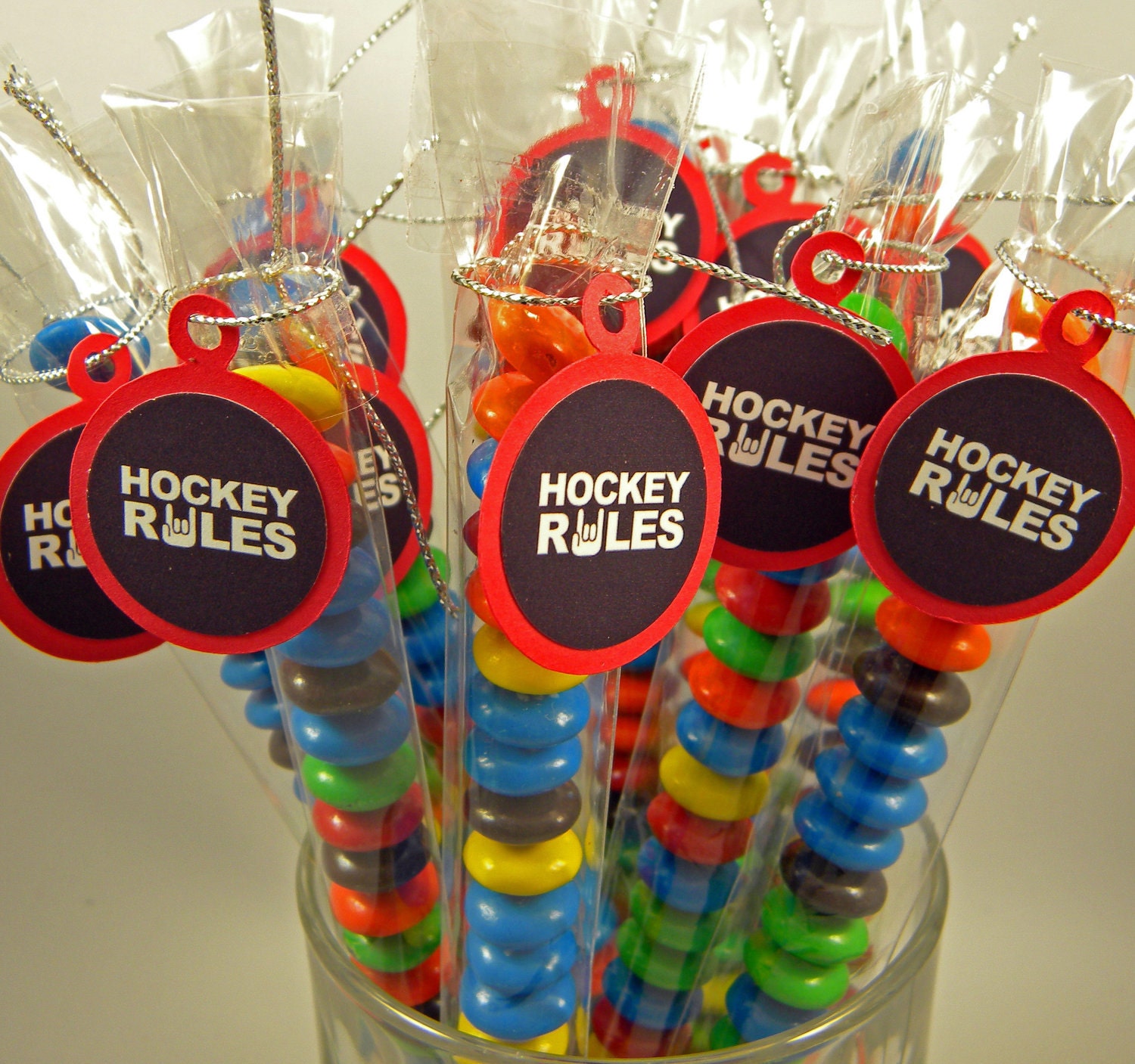 Hockey Rules - Candy Treat Bag Favors Set of 12 Il_570xn