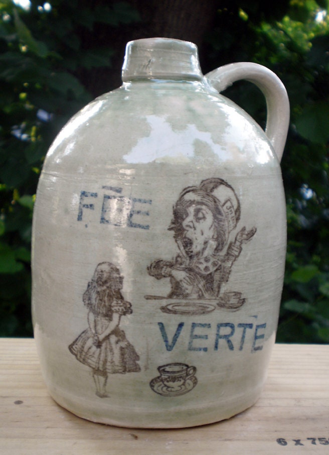 Absinthe Jug Green Fairy