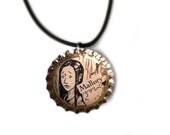 Mallory Spiderwick Chronicles Bottle Cap Necklace, Resin Pendant by Bohemian Bear OOAK