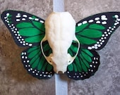 Green Dia De Los Muertos Barrette
