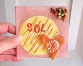 Mixed media original art - Sol