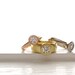 Spring Evening Ring, 14kt pink gold and diamond engagement solitaire