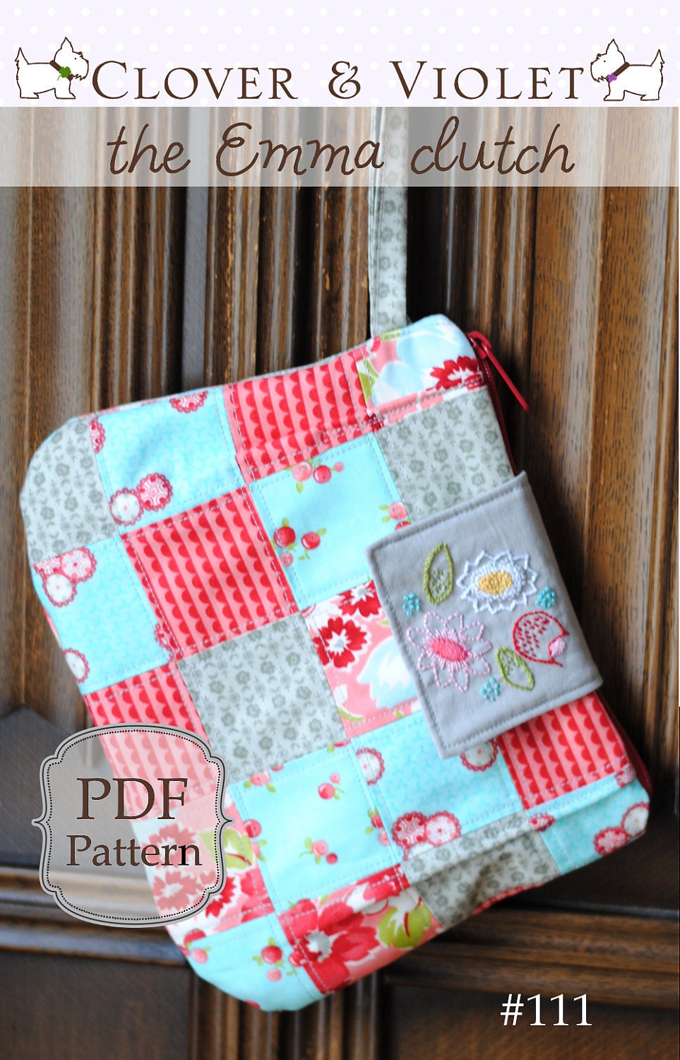 the Emma clutch (pdf sewing pattern)