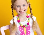 M2M Amy's Buttons & Bows Butterfly Glam Outfit Chunky Necklace for Little Girls